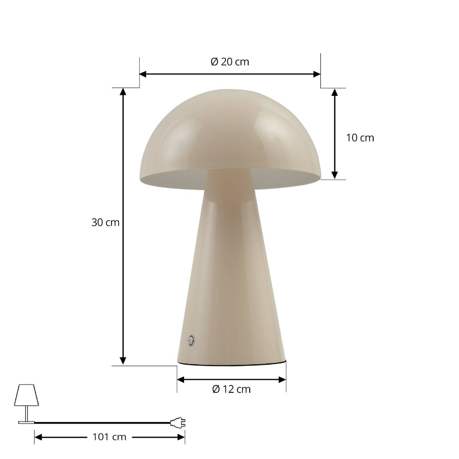 Lampe à poser en métal moderneLED, Nevijo