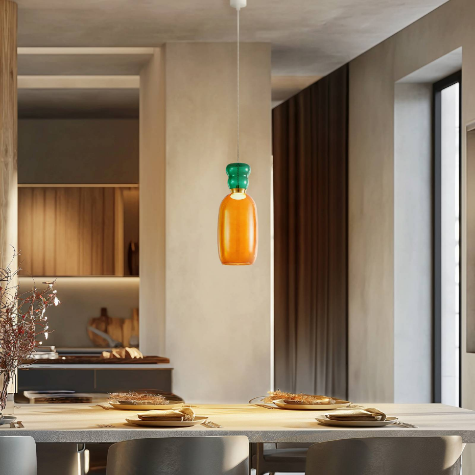 Suspension en verre jeunesLED, Fay