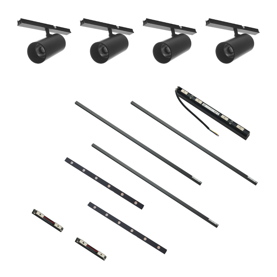 Kit rail magnétique 40W en ligne - LYNE
