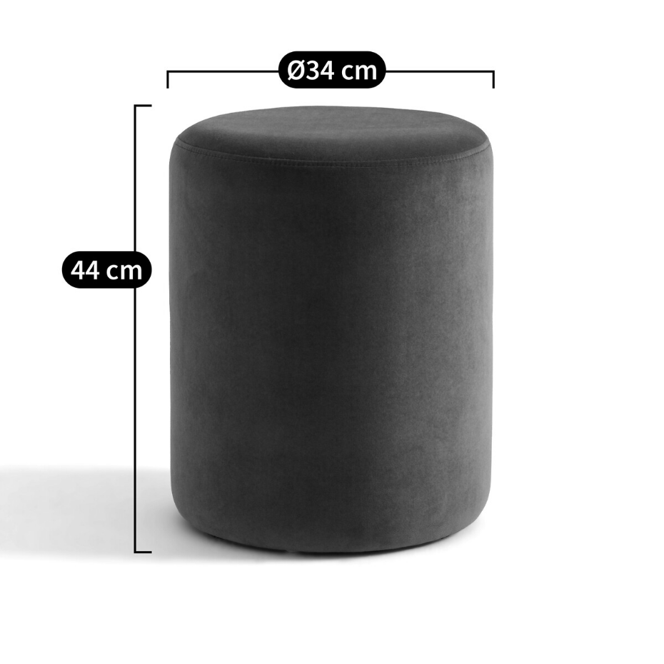 Pouf velours, Polina