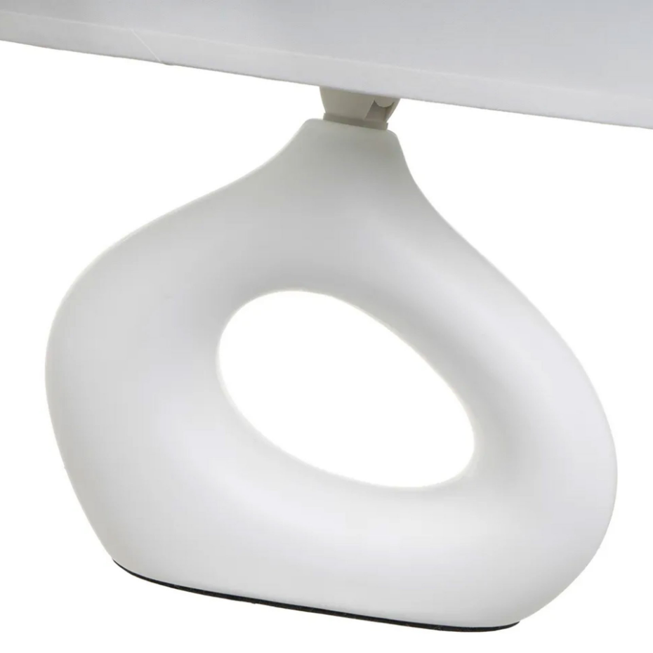 Lampe à poser céramique blanche 23x13x30cm