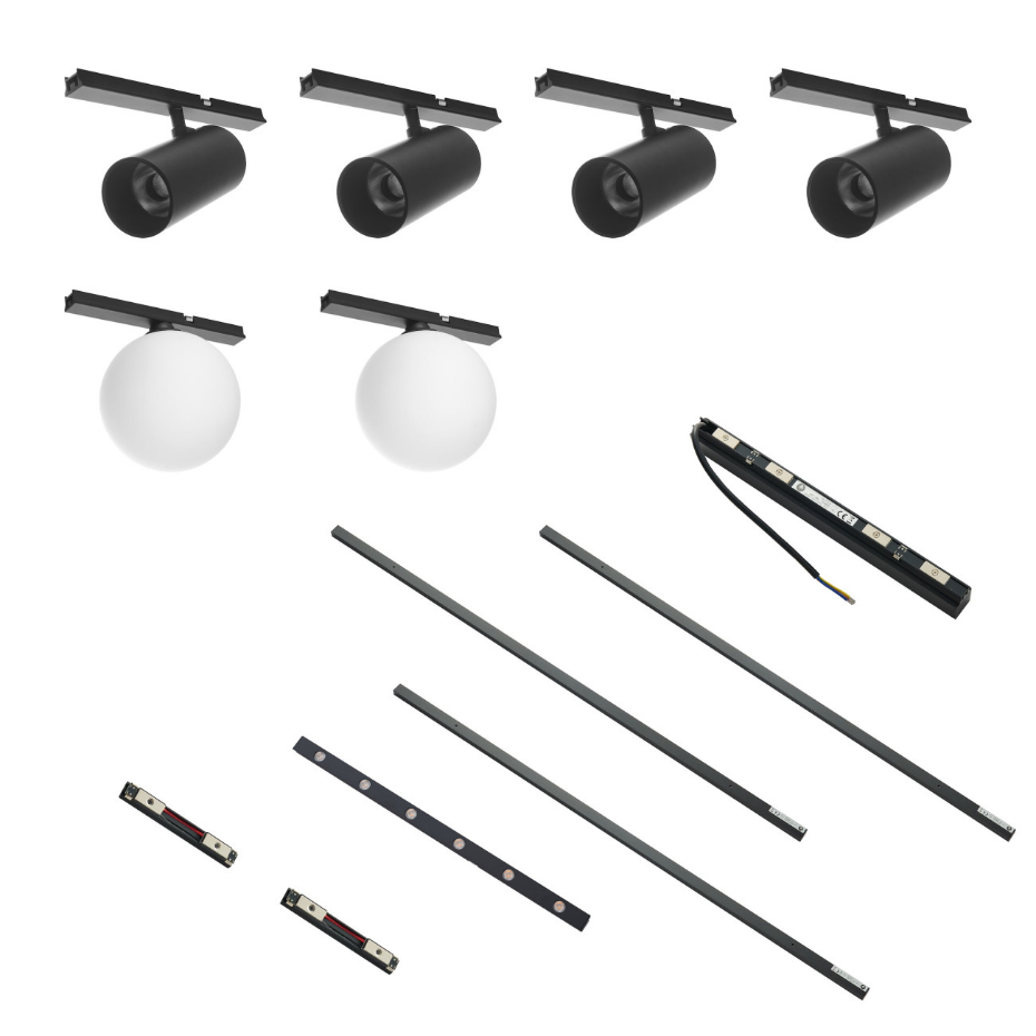 Kit rail magnétique 32W en ligne - LYNE