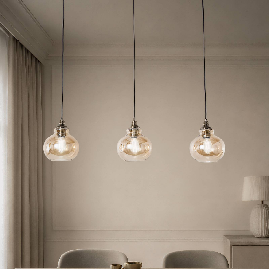 Suspension en verre vintage, Tymoni