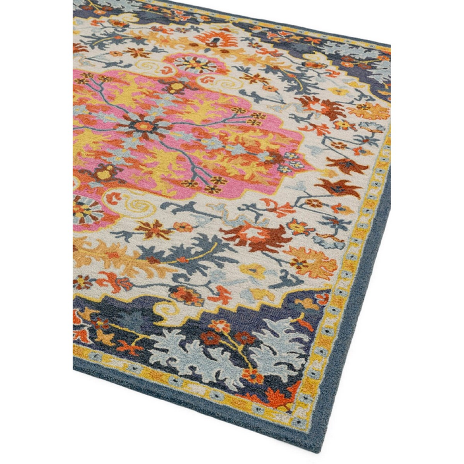 Tapis salon et chambre classique en laine  BONDI MEDAILLON