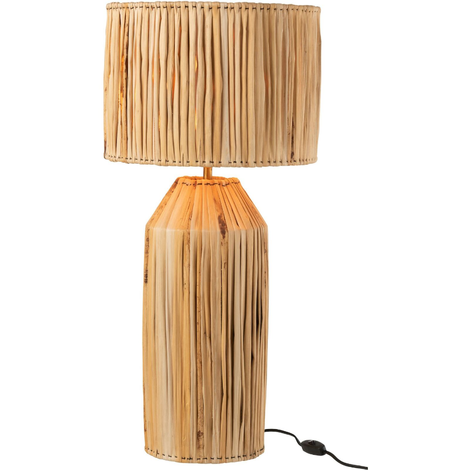 Lampe de salon en fibre naturelle feuille de bananier Ulysses