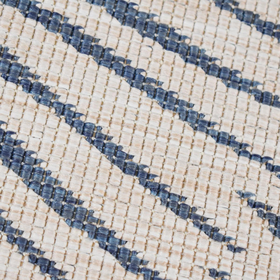 Tapis rond d'extérieur, kilim reversible LYN2 B ROND REVERSIBLE