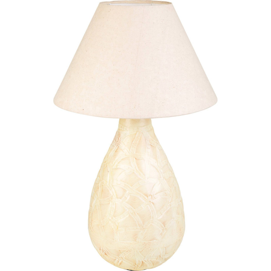 Lampe de table en fer abat-jour forme organique