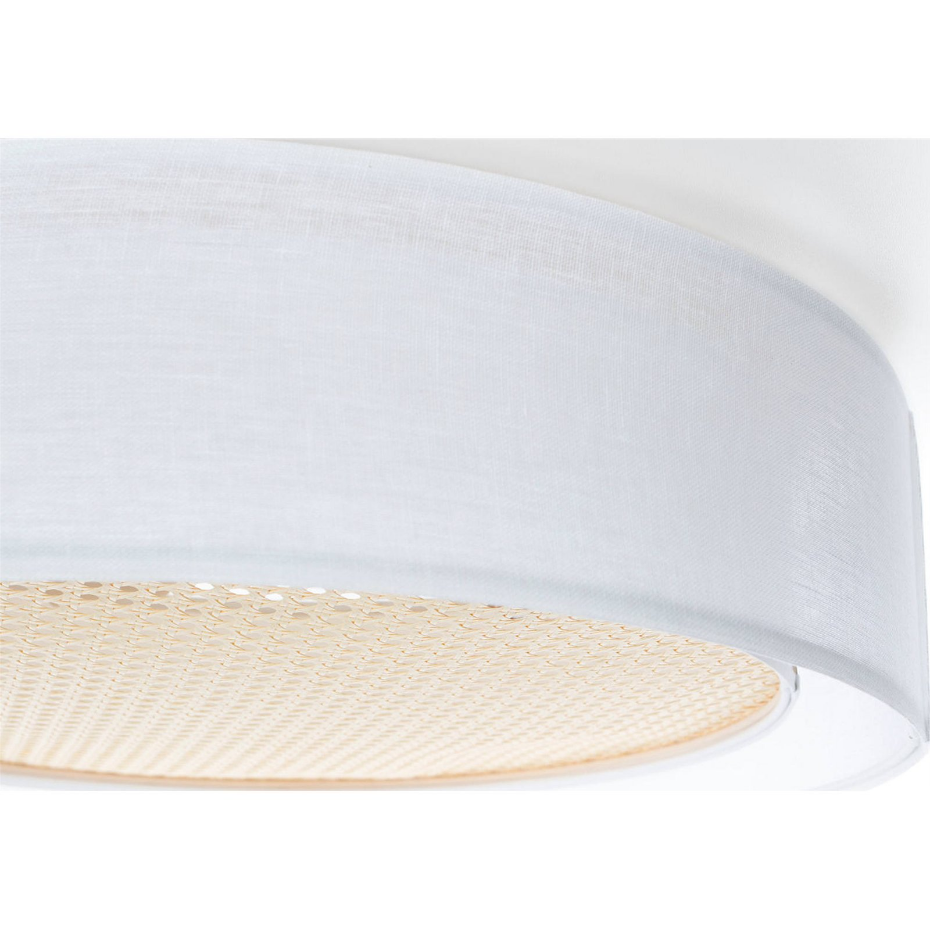 Plafonnier rond en tissu double couche Puro
