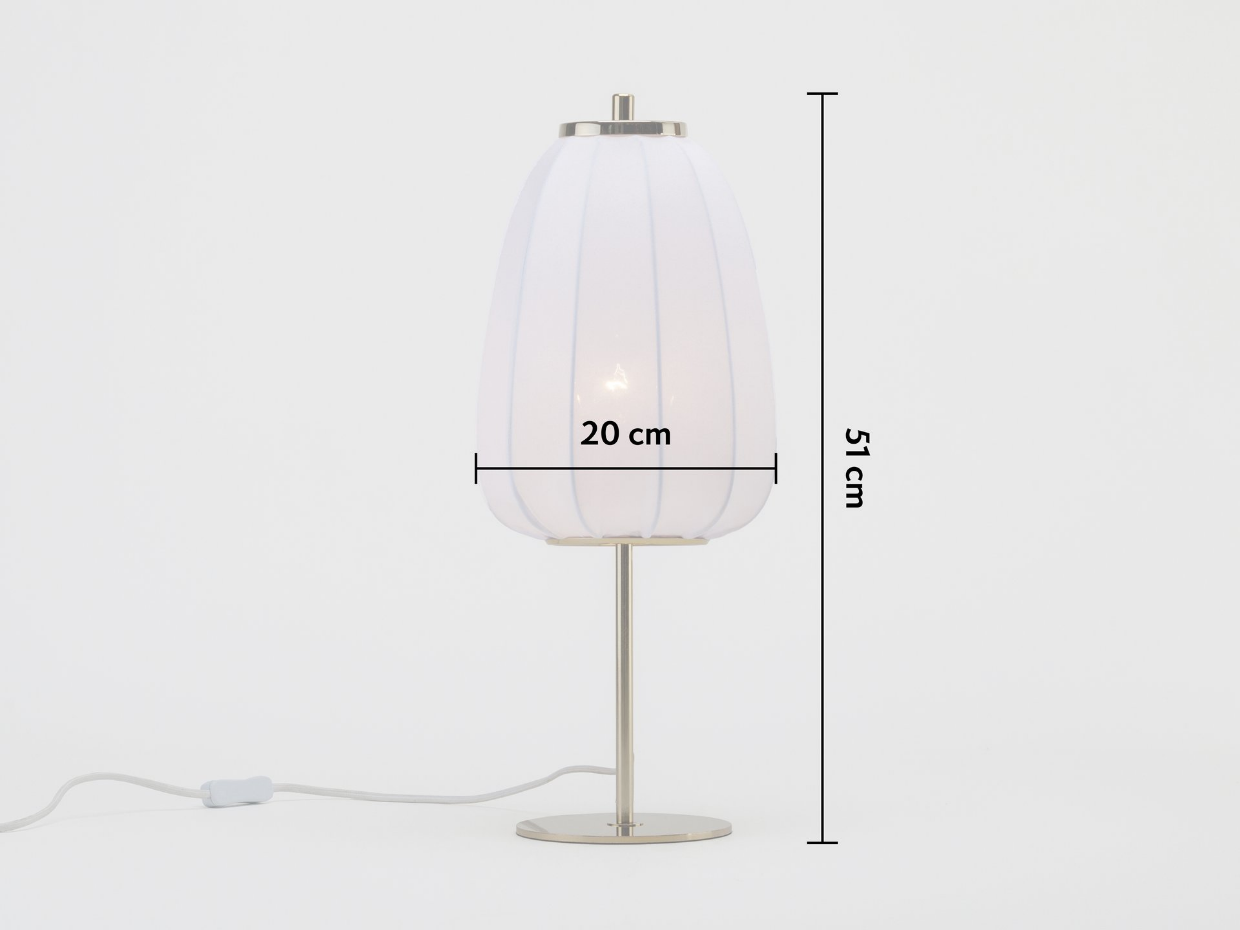 Lampe de table en tissu doux