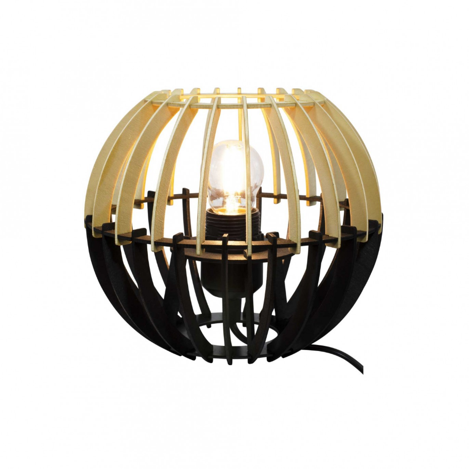 Lampe à poser en bois de peuplier, COBLENCE