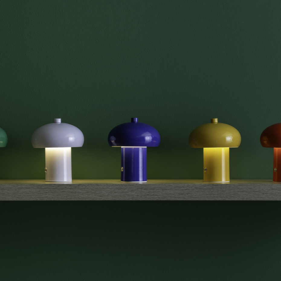 Lampe à poser champignon en métal- RETRO SETA
