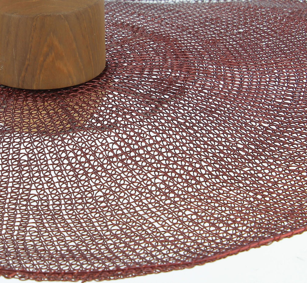 Suspension en cuivre crochetée à la main