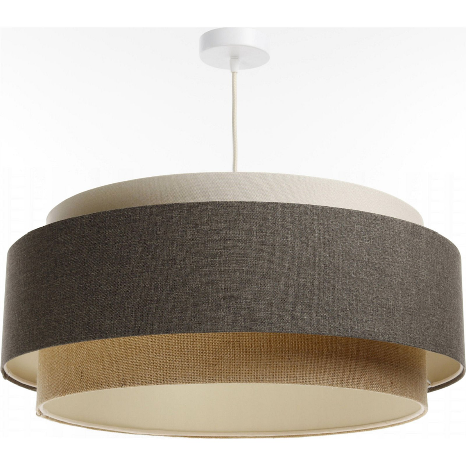 Suspension ronde en tissu pour salon ou chambre Boho Elegant