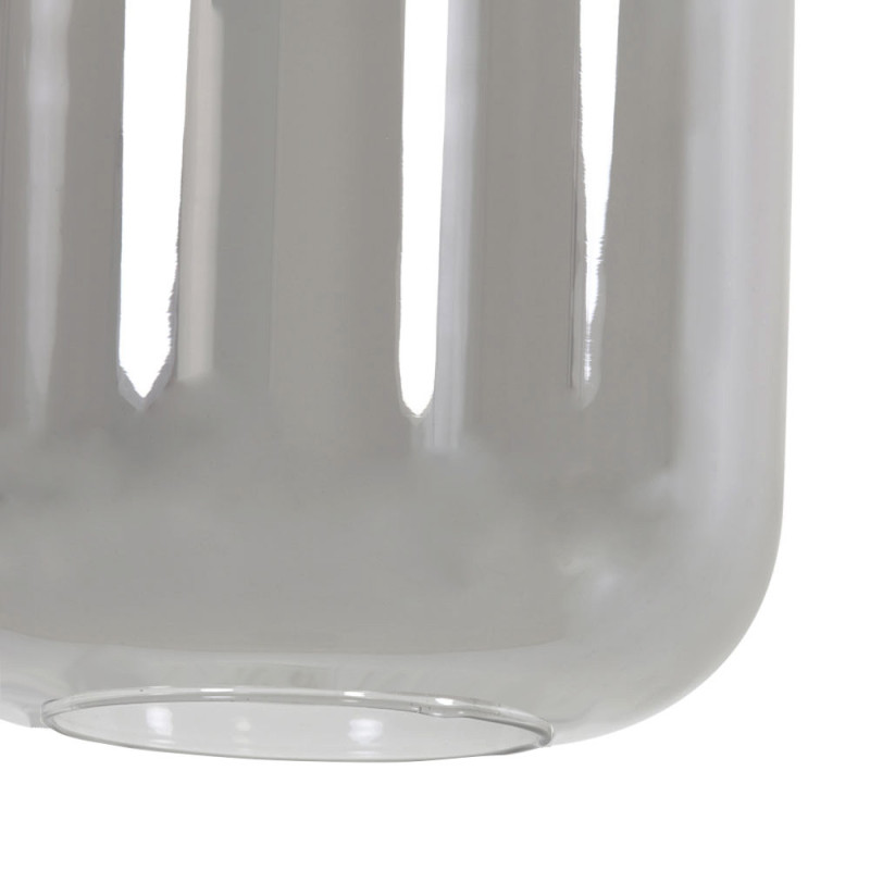 Suspension 3 Lampes Lekar En Verre chromé