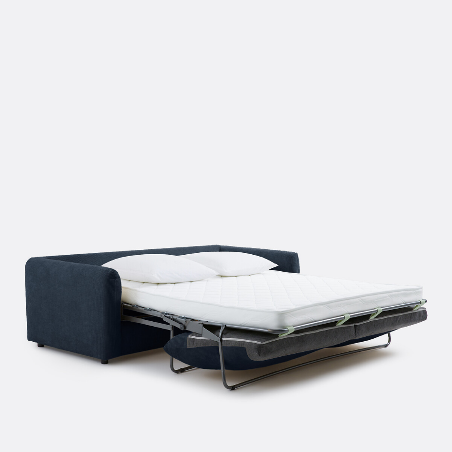 Canapé convertible 2, 3, 4 pl., velours gaufré Yde