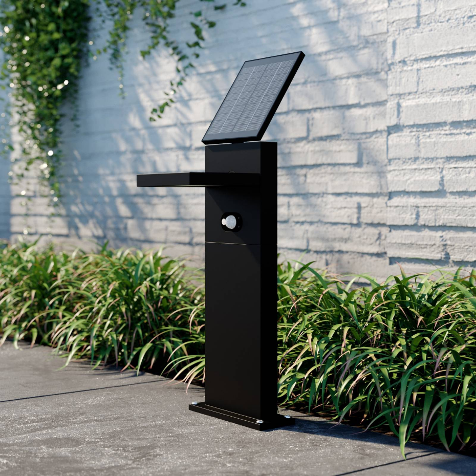 Lampe solaire en aluminium moderneLED