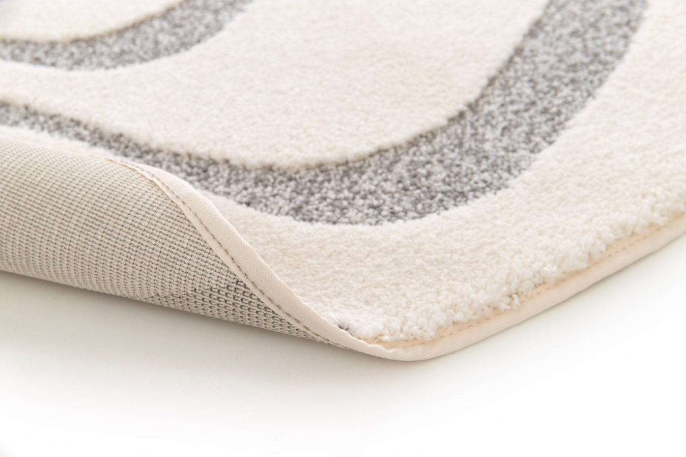 Tapis rond design avec effet relief NAYA