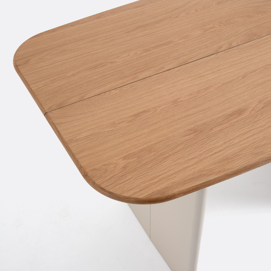 Table console bi-matière 2 à 4 couverts, Piana
