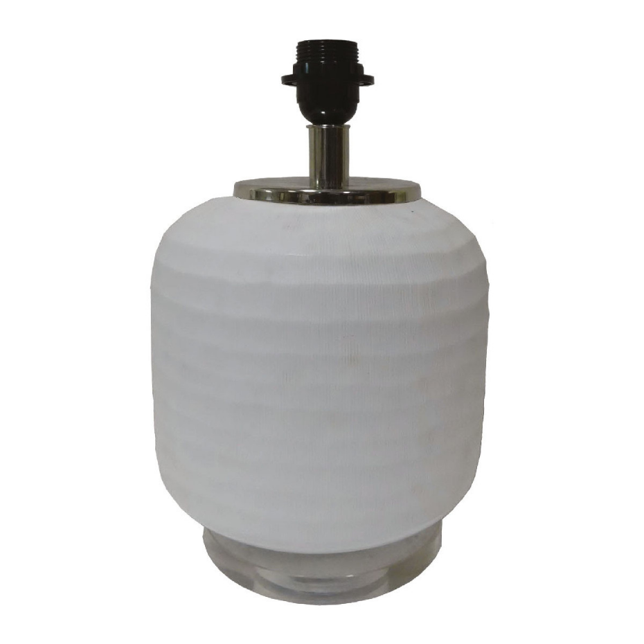Pied de lampe en verre