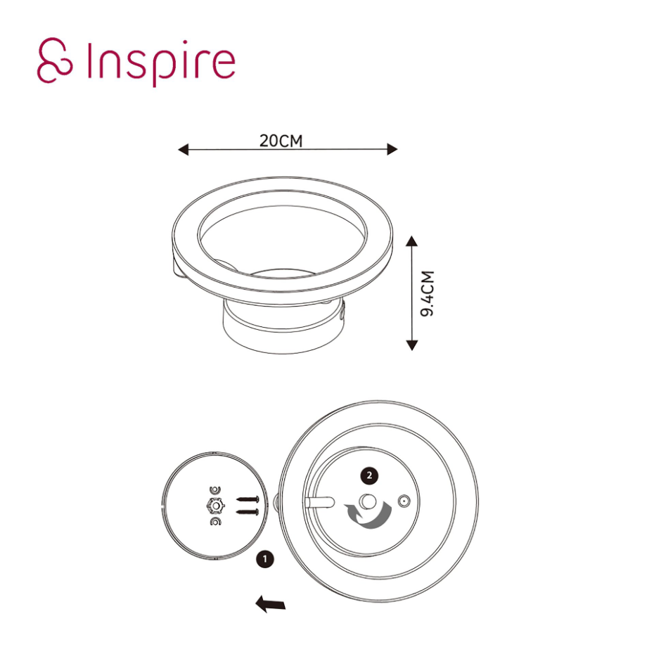 Applique miroir LED rechargeable, JAFNA