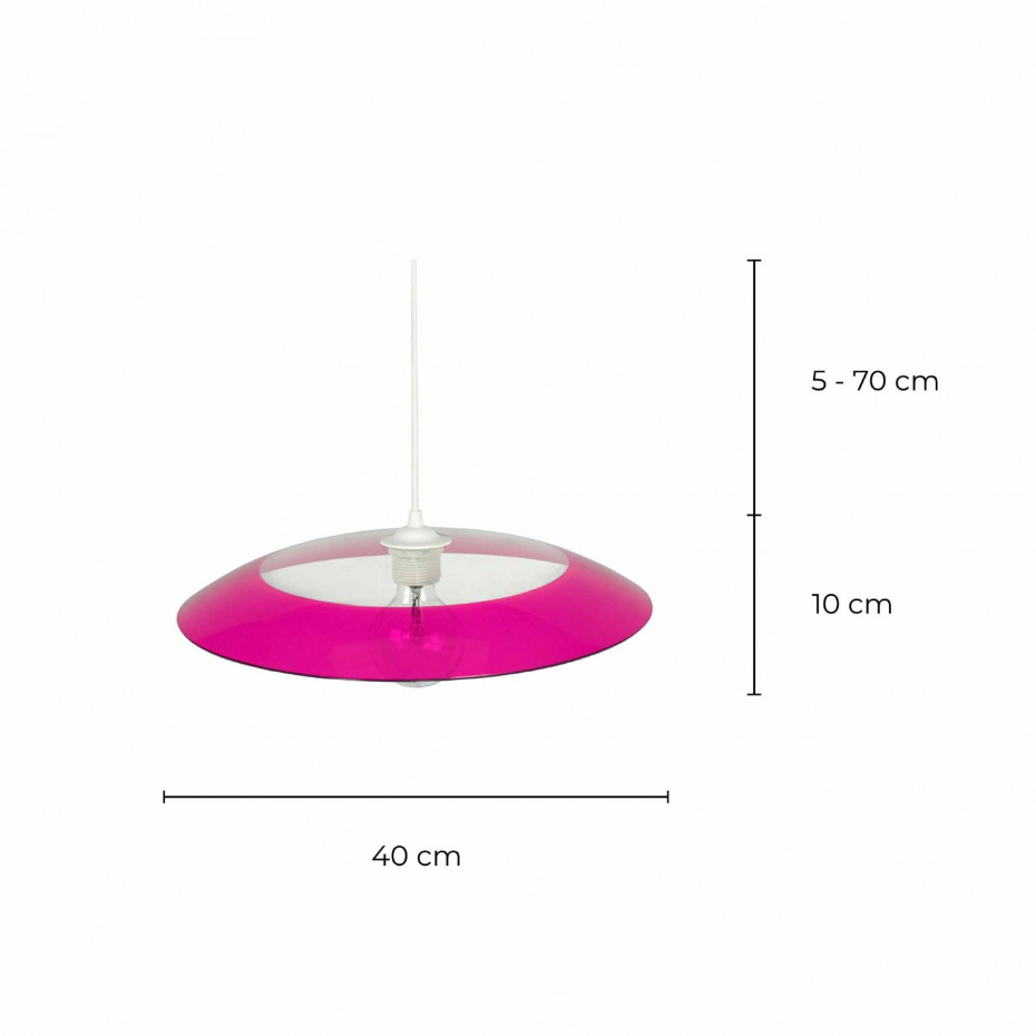 Suspension bicolore en verre, ASTROIDE