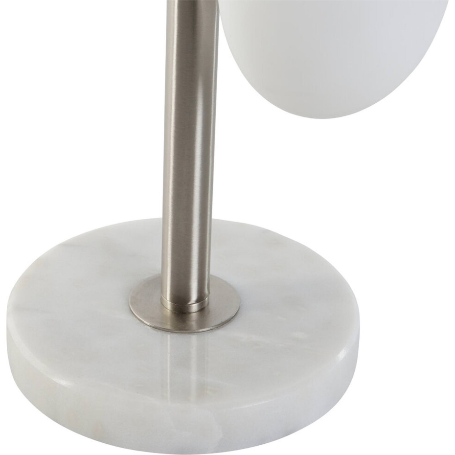 Lampadaire boule en verre et marbre Moderno