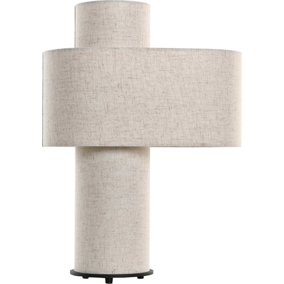 Lampe de table en métal et coton rectangulaire Urban