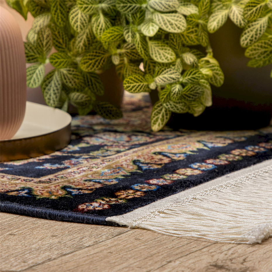 Tapis rectangulaire en modal motif patchwork