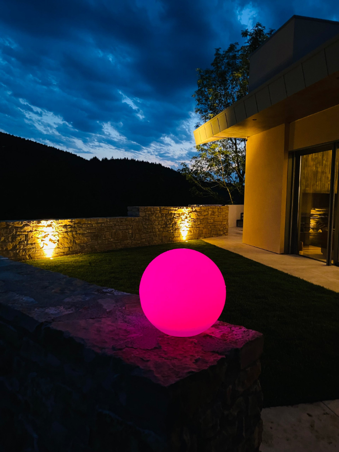 Boule lumineuse sans fil BOBBY RGB D50CM