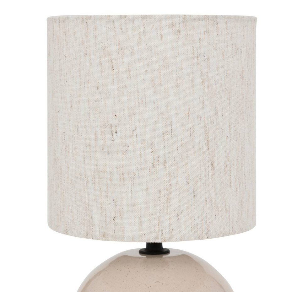 Lampe à poser grès et coton GAIA