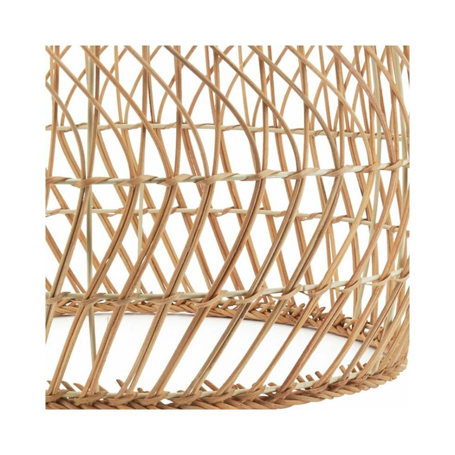 Abat-jour en rotin naturel pour suspension Ovale