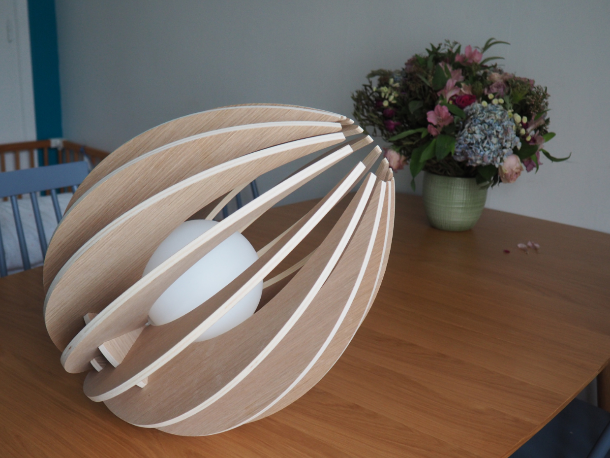 Lampe à poser chêne - FEVE