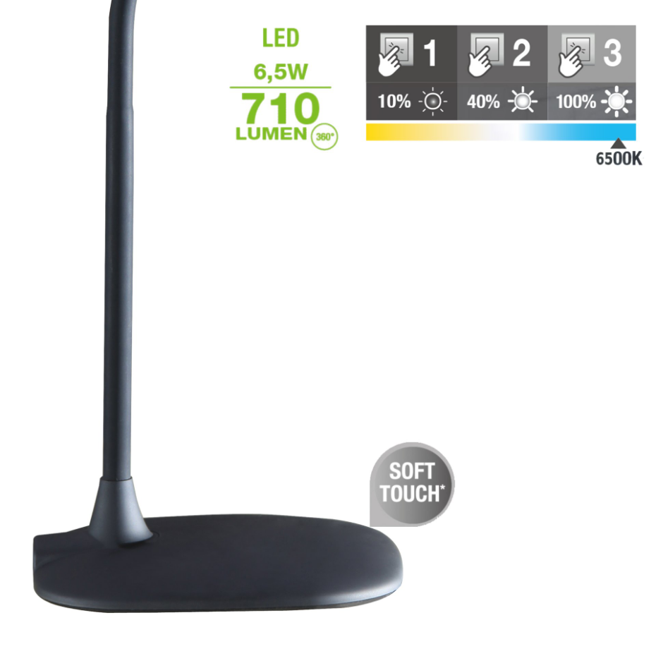 Lampe de bureau tactile, MEI