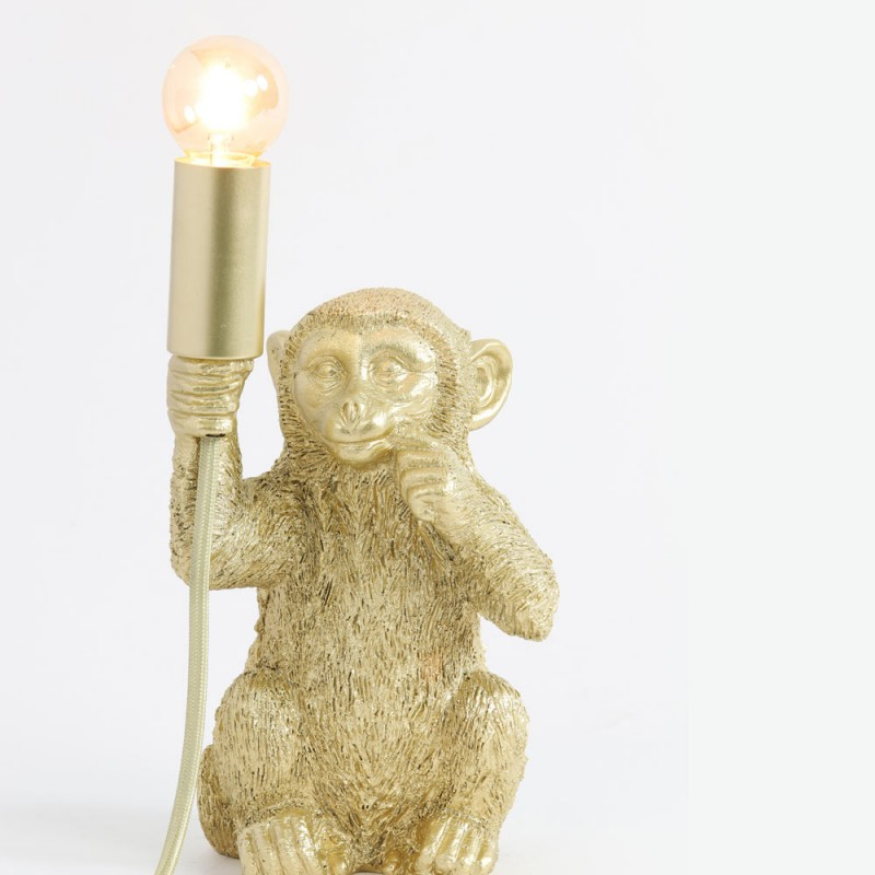 Lampe De Table Singe Or Mat