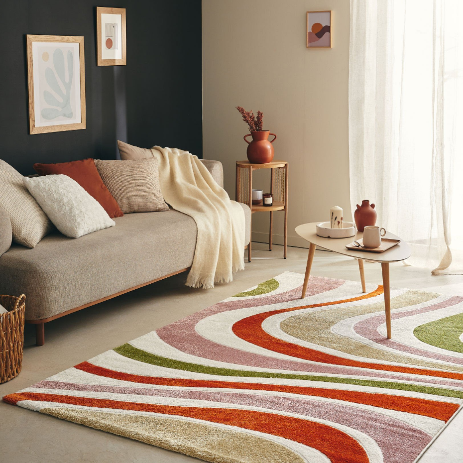 Tapis de salon motifs abstraits MEMPHIS