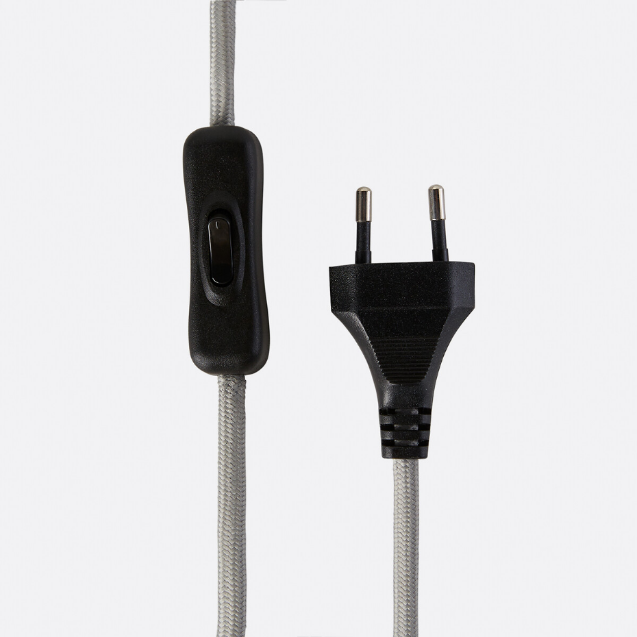 Lampe à poser en métal fer chromé et verre opalin, CALAN