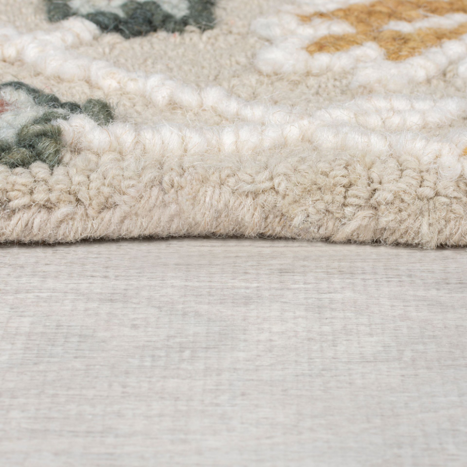 Tapis en laine floral DAPHNE