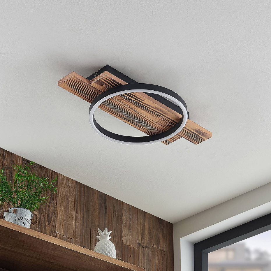 Plafonnier en bois moderneLED, Sentoa