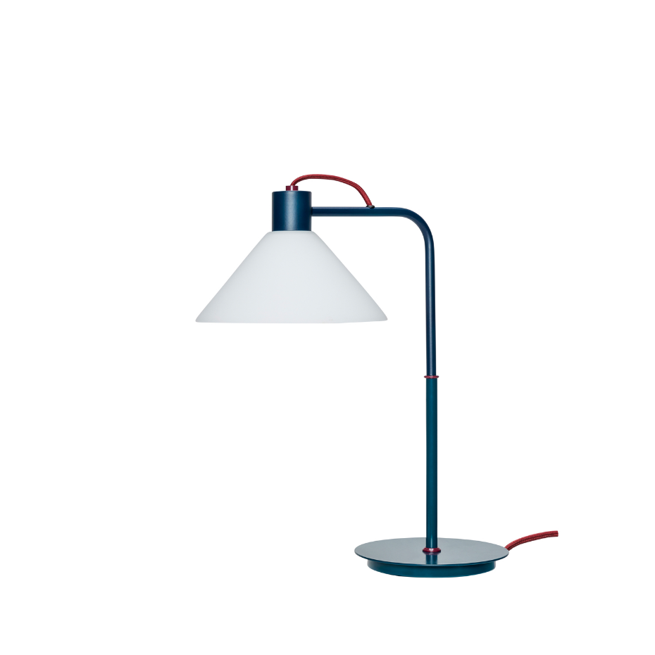 Lampe de table en fer et verre SPOT