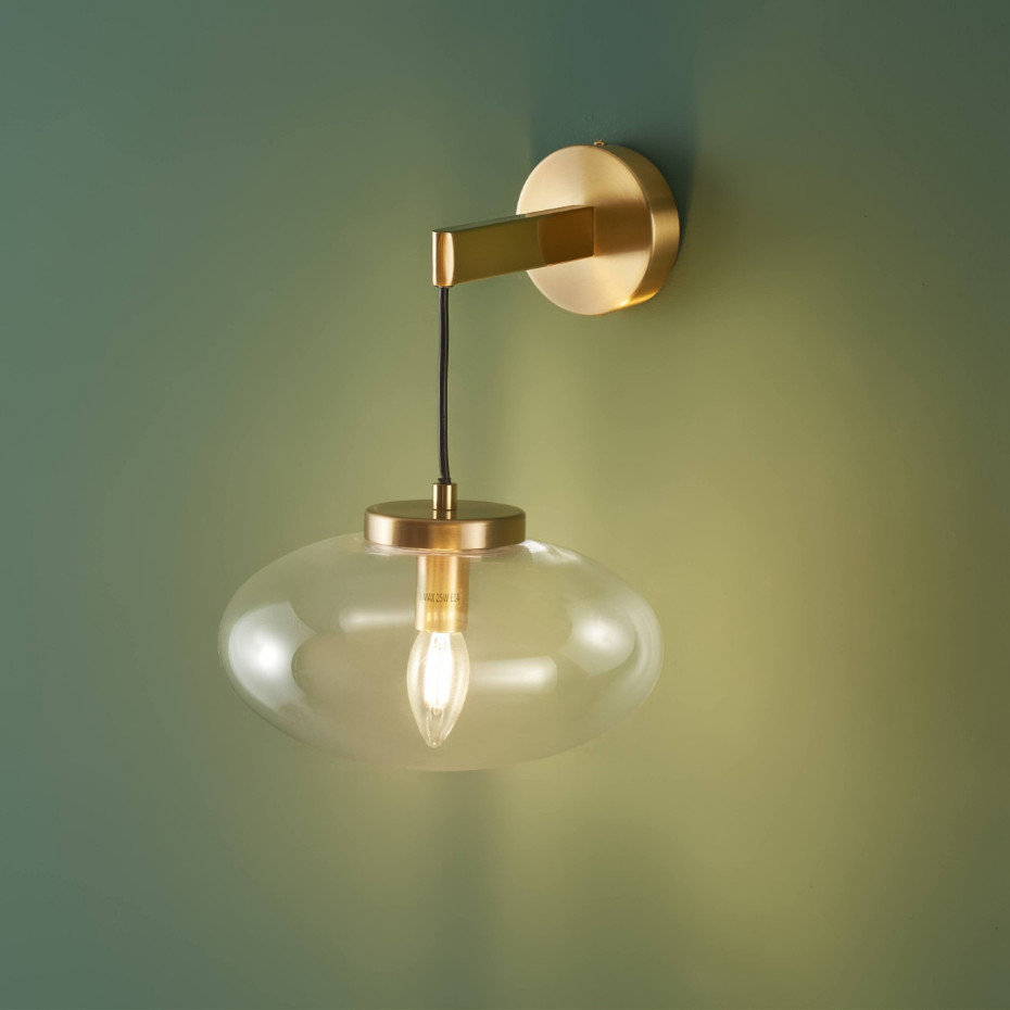 Applique bulle verre transparent - MILENZO