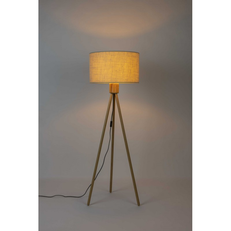 Lampadaire design en bois scandinave, LIN