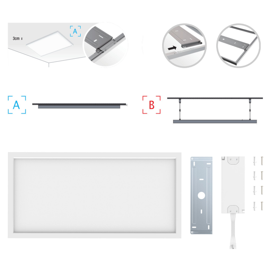Panneau LED dimmable, GDANSK