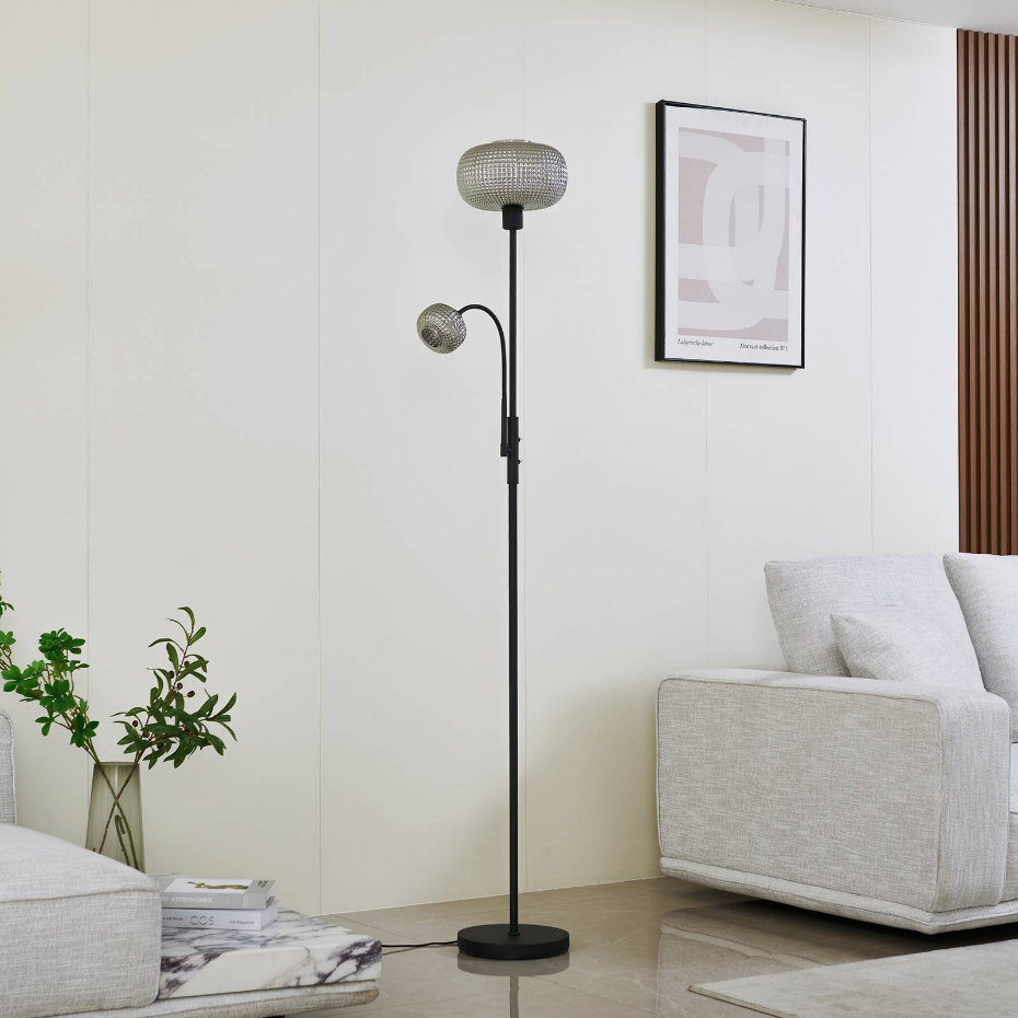 Lampadaire en métal moderne, Aliette