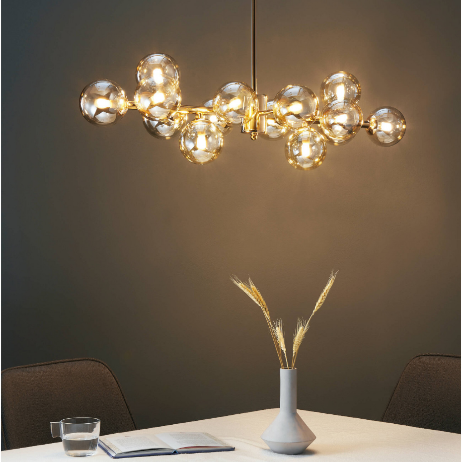 Suspension dorée dimmable - OSSANA