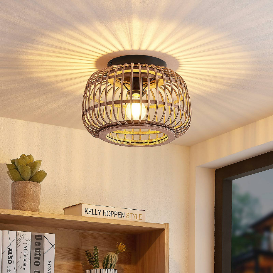Plafonnier en bois scandinave, Bominio