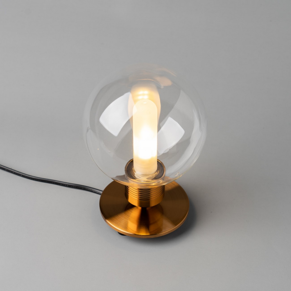 Lampe de chevet verre doré - GIANI