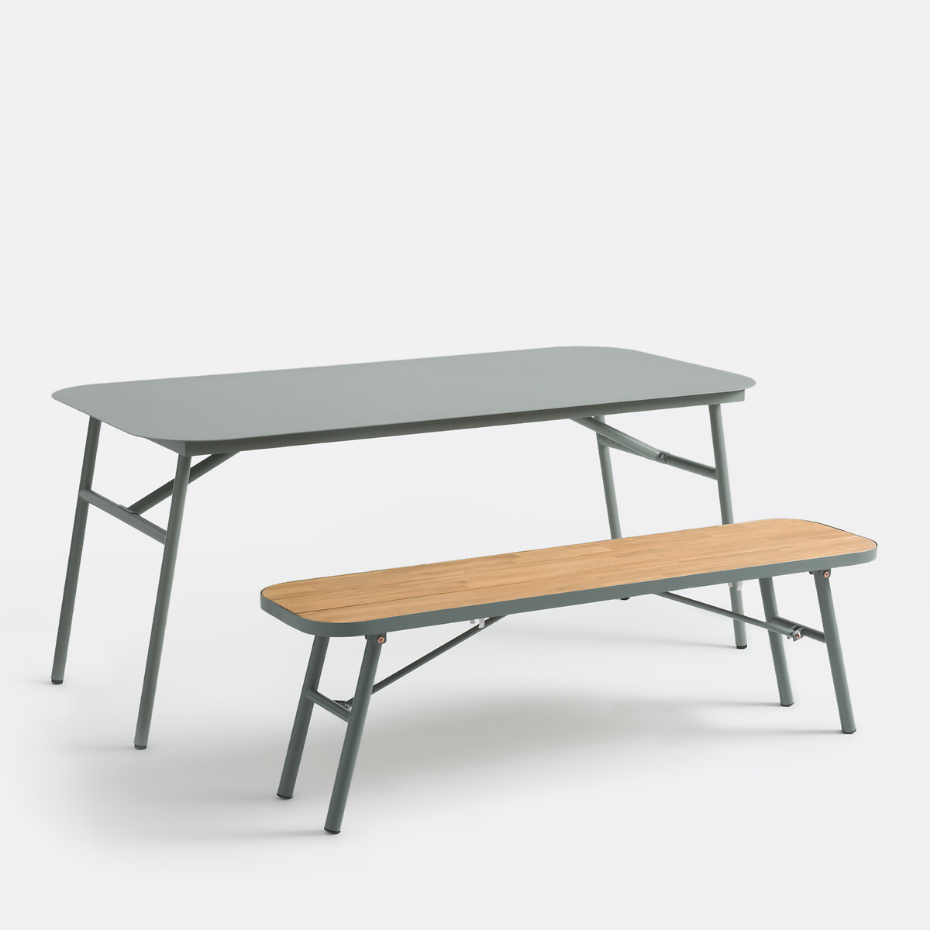 Banc de jardin, pliable, en acacia, HANSO