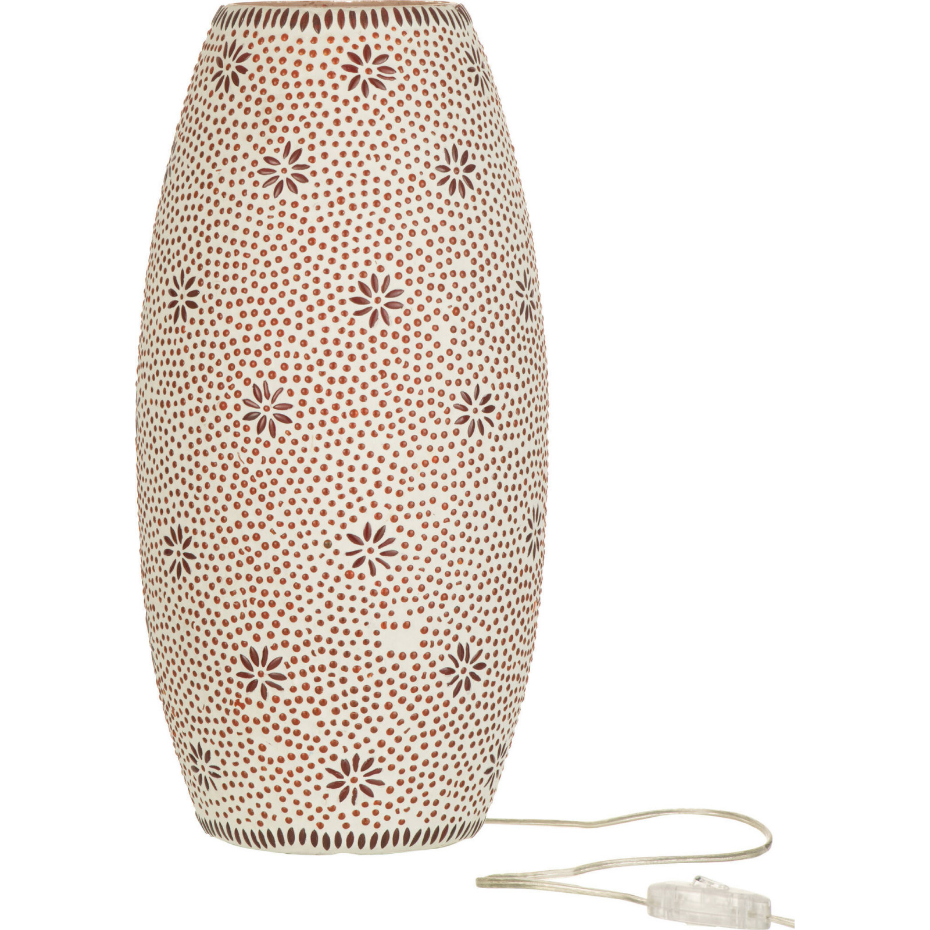 Lampe de salon ovale en verre