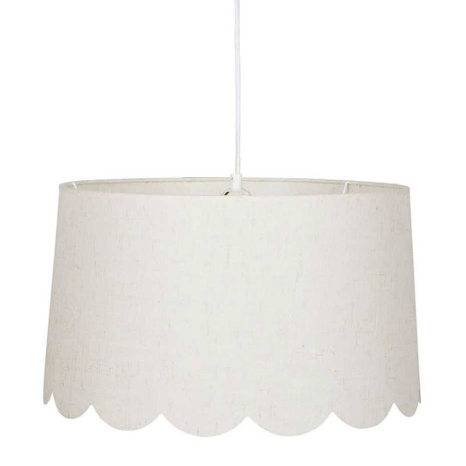 Suspension cylindrique tissu Mathilde D40