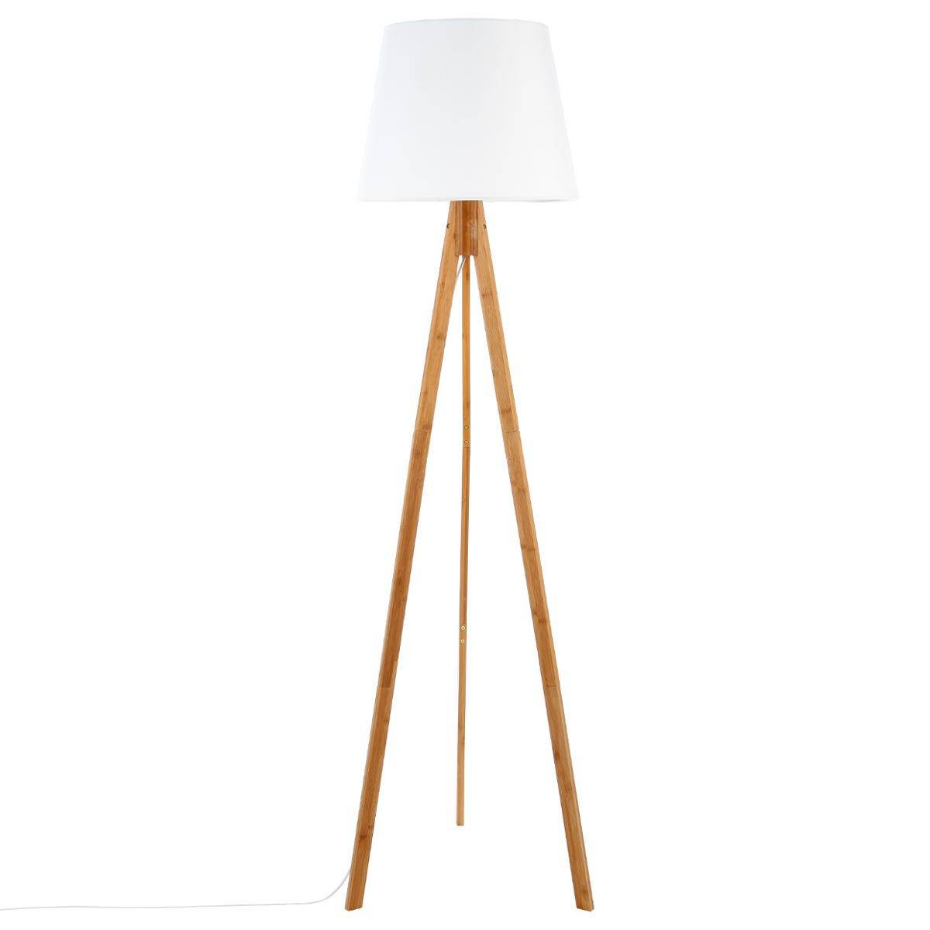 Lampadaire trépied bambou BAHI